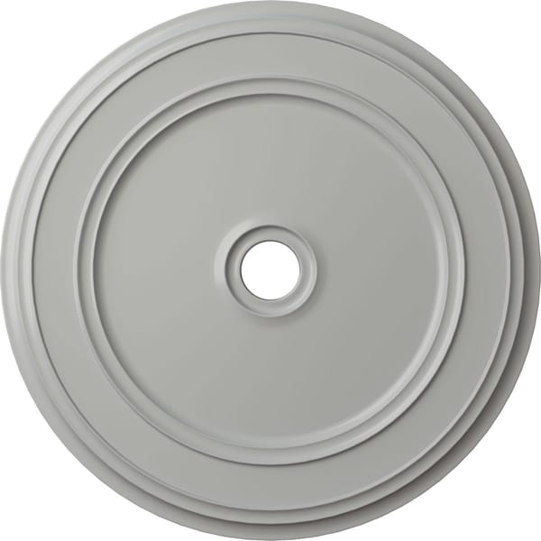 Ekena Millwork Classic Ceiling Medallion (Fits Canopies up to 5 1/2"), 41 1/8"OD x 4"ID x 2 1/8"P, Frost CM41CLFRF - main
